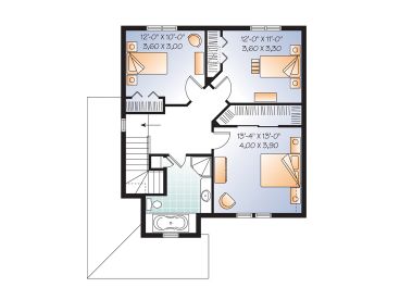 2nd Floor Plan, 027H-0308