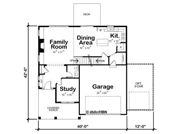 1st Floor Plan, 031H-0383