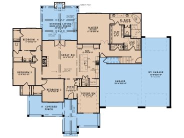 1st Floor Plan, 074H-0248