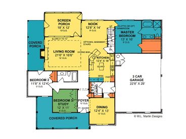 1st Floor Plan, 059H-0062