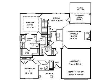 1st Floor Plan, 019H-0214