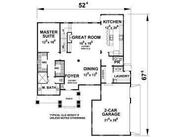  1st Floor Plan, 031H-0285
