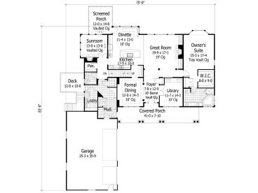 1st Floor, Plan 023H-0172