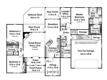 1st Floor Plan, 001H-0105
