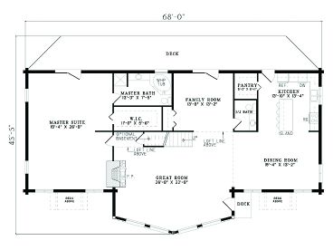 1st Floor Plan, 025L-0007