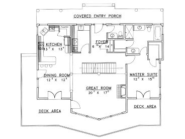 1st Floor Plan, 012H-0042