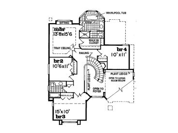 2nd Floor Plan, 032H-0048