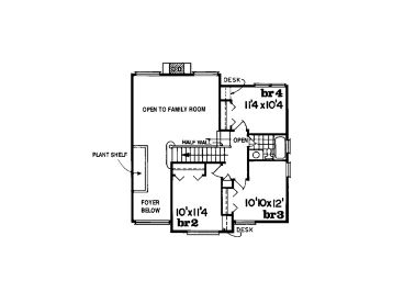 2nd Floor Plan, 032H-0037