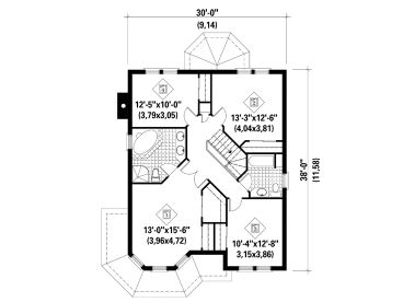 2nd Floor Plan, 072H-0029
