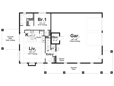 1st Floor Plan, 050H-0497