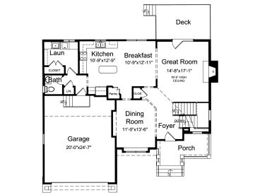 1st Floor Plan, 046H-0043