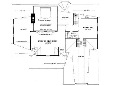 2nd Floor Plan, 063H-0047