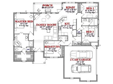 Floor Plan, 073H-0050