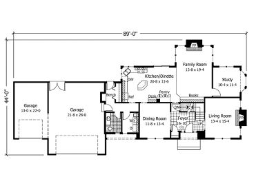 1st Floor Plan, 023H-0025