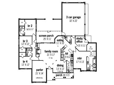 Floor Plan, 021H-0162