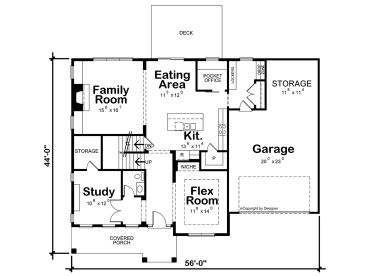 1st Floor Plan, 031H-0527