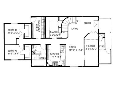 1st Floor Plan, 012H-0180