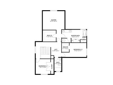 2nd Floor Plan, 065H-0107