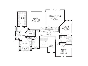 2nd Floor Plan, 034H-0238
