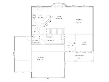 1st Floor Plan, 065H-0026