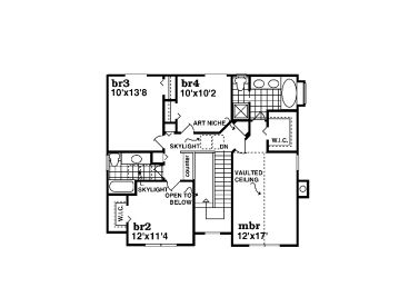 2nd Floor Plan, 032H-0090