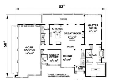 1st Floor Plan, 031H-0277