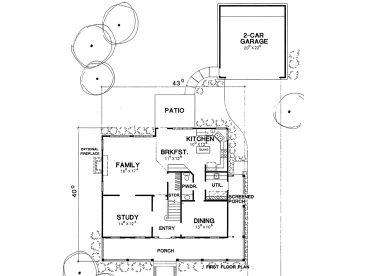 1st Floor Plan, 036H-0052