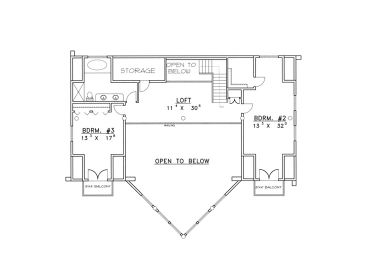 2nd Floor Plan, 012L-0031