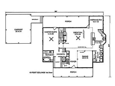 1st Floor Plan, 004H-0079