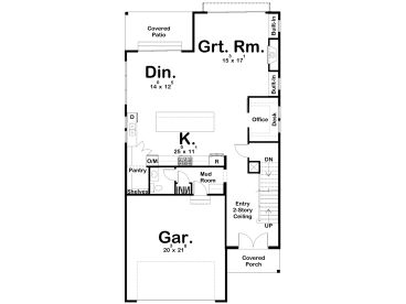 1st Floor Plan, 050H-0337