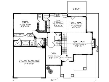 1st Floor Plan, 020H-0418