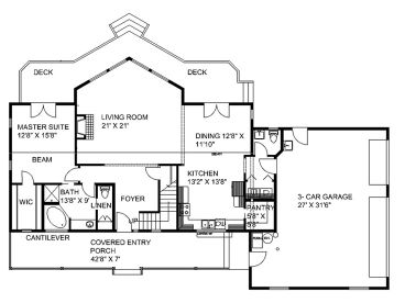1st Floor Plan, 012H-0196