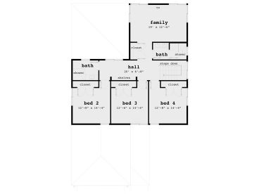 2nd Floor Plan, 052H-0122
