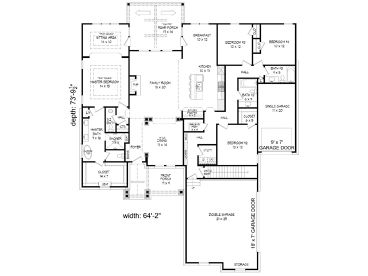 Floor Plan, 062H-0285