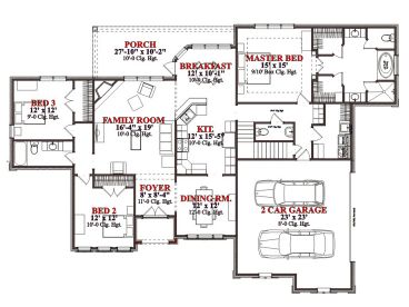 1st Floor Plan, 073H-0102