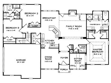 1st Floor Plan, 019H-0111