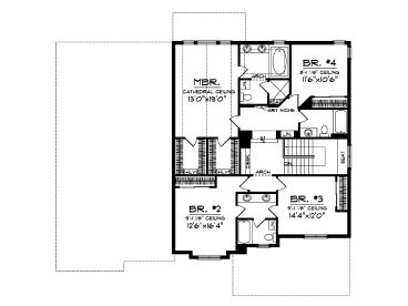 2nd Floor Plan, 020H-0220