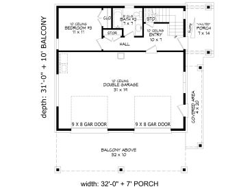1st Floor Plan, 062G-0410