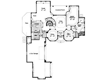 1st Floor Plan, 043H-0208
