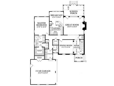 1st Floor Plan, 063H-0152