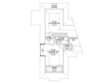 2nd Floor Plan, 062H-0102