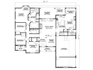 1st Floor Plan, 025H-0146