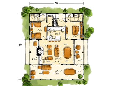 Floor Plan, 066H-0030