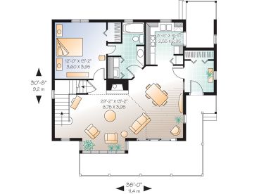 1st Floor Plan, 027H-0125