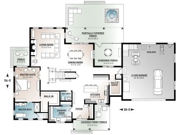1st Floor Plan, 027H-0503