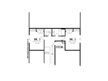 2nd Floor Plan, 034H-0176