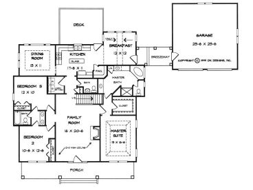 1st Floor Plan, 019H-0032
