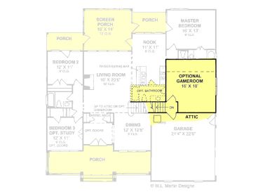 2nd Floor Plan, 059H-0070
