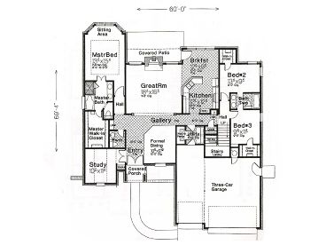 1st Floor Plan, 002H-0052