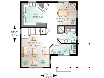 1st Floor Plan, 027H-0131